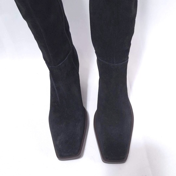 Vince Camuto Alimber Black Suede Leather Slouchy‎ Knee High Boots Women Size 8.5 - Picture 5 of 13